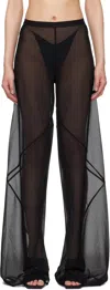 Rick Owens Bias Farrah Sheer Wide-leg Trousers