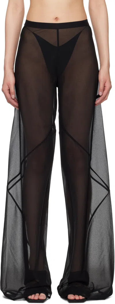 Rick Owens Black Hollywood Farrah Bias Trousers