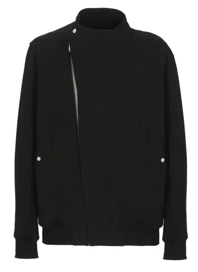 Rick Owens Black Hollywood Flight Zip Sweatshirt