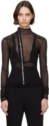 Rick Owens Black Hollywood Gary Jacket In Black