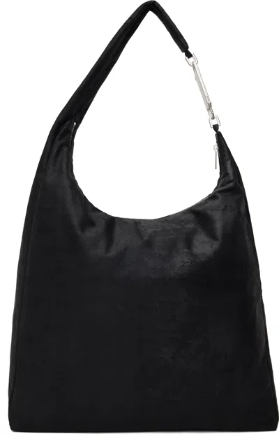 RICK OWENS BLACK HOLLYWOOD GEMINI BAG