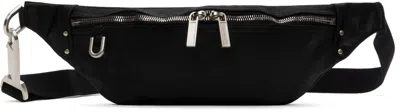Rick Owens Black Hollywood Geo Bumbag Pouch In 09 Black