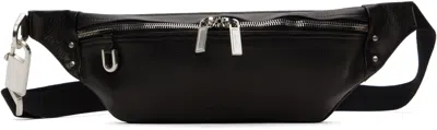 Rick Owens Black Hollywood Geo Bumbag Pouch In 09 Black