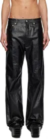 Rick Owens Black Hollywood Geth Jeans In 09 Black
