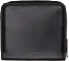 Rick Owens Black Hollywood Glossy Lamb Zipped Wallet In 09 Black
