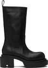 Rick Owens Black Hollywood Groppone Bogun Boots