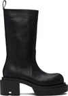 Rick Owens Mid-calf Leather Plaform Boots