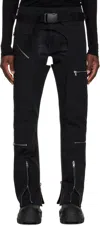 Rick Owens Black Porterville Dirt Bauhaus Cargo Pants In Black