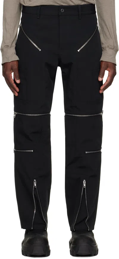 Rick Owens Black Hollywood Headon Convertible Trousers
