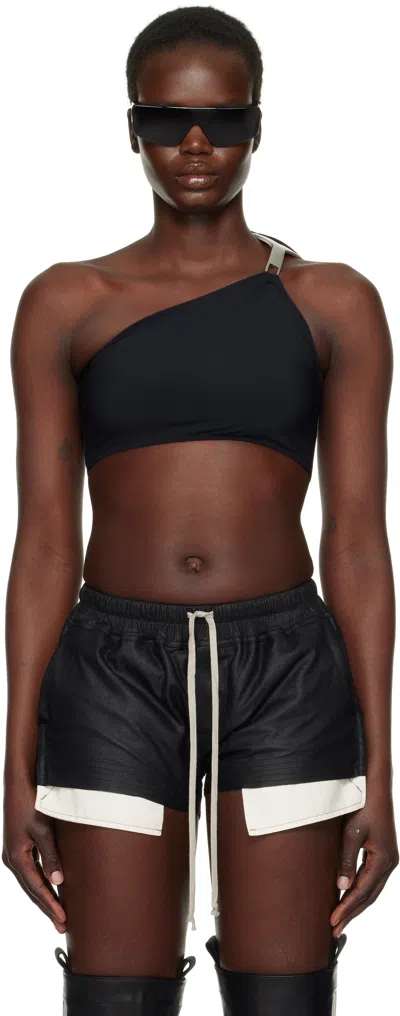 Rick Owens Black Hollywood Hydra Bikini Top In 09 Black