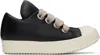 Rick Owens Hollywood Jumbolaced Sneakers In 911 Black/milk