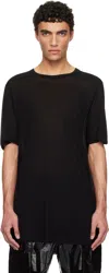 Rick Owens Black Hollywood Level T-shirt In 09 Black