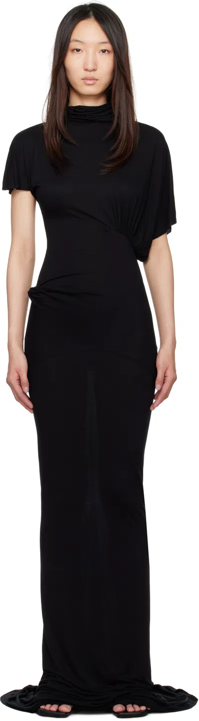 Rick Owens Black Hollywood Lilith Maxi Dress