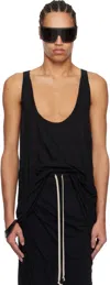 Rick Owens Black Hollywood Lo Cut Tank Top In 09 Black