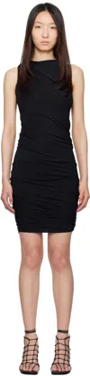Rick Owens Black Hollywood Luna Minidress In Black