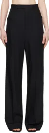 Rick Owens Black Hollywood Mastadon Trousers In 09 Black