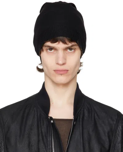 Rick Owens Black Hollywood Medium Beanie