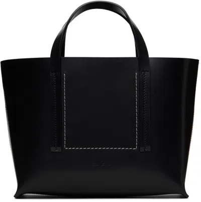 Rick Owens Black Hollywood Mini Shopper Tote In 09 Black