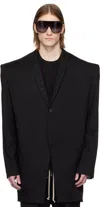 Rick Owens Black Hollywood Rick S Tatlin Blazer In 09 Black