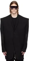 Rick Owens Black Hollywood Rick S Tatlin Blazer In 09 Black