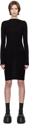 Rick Owens Black Hollywood S Minidress In 09 Black