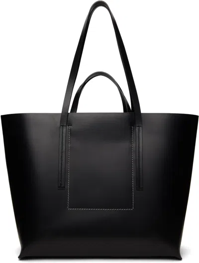 Rick Owens Black Porterville Medium Shopper Tote In 09 Black