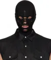 Rick Owens Black Hollywood Skull Balaclava In 09 Black