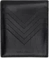 Rick Owens Black Hollywood Square Glossy Lamb Card Holder In 09 Black