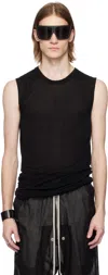 Rick Owens Black Hollywood Tank Top In 09 Black