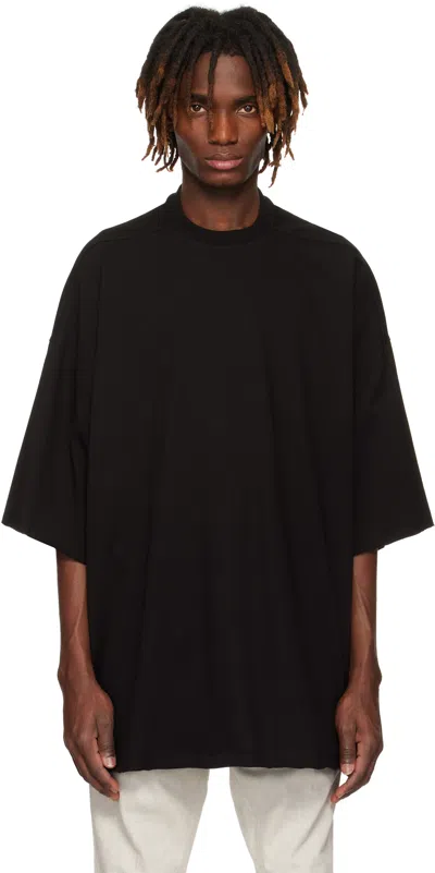 RICK OWENS BLACK HOLLYWOOD TOMMY T-SHIRT