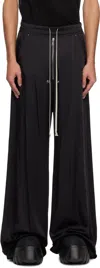 Rick Owens Black Hollywood Wide Bela Trousers In 09 Black