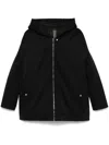 Rick Owens Drkshdw Hooded Peter Coat In Black
