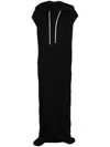 Rick Owens Black Hooded Long Dress