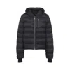 Rick Owens Black Hooded Puffer Jacket In Black