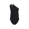Rick Owens One-shoulder Swimsuit In Black