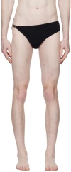 Rick Owens Hydra Slip Swim Briefs In Black