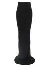 Rick Owens High-waisted Floor-length Skirt With Seam Detailing In Black