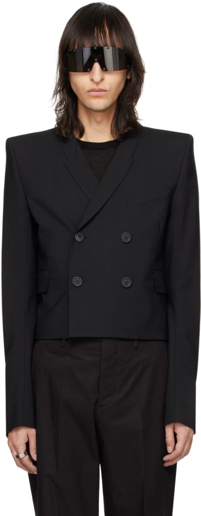 Rick Owens Black Jmf Neue Alice Blazer In 09 Black