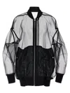 Rick Owens Jumbo Flight Casual Jackets And Parka Black In Black