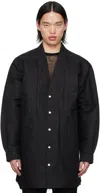 Rick Owens Black Jumbo Jacket In 09 Black