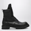 Rick Owens Black Lace-up Army Boots