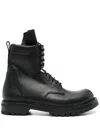 Rick Owens Army Leather Chunky Sole Low Boot