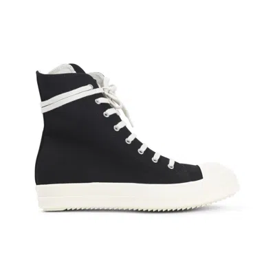 Rick Owens Black Lace Up Sneakers