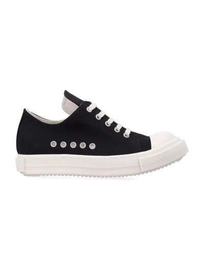 Rick Owens Black Lace-up Sneakers