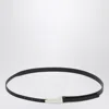 Rick Owens Black Leather Belt Men In Black