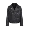 Rick Owens Black Concordians Bauhaus Flight Leather Bomber Jacket In Black