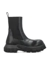 Rick Owens Black Hollywood Beatle Mega Tractor Chelsea Boots