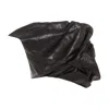 RICK OWENS BLACK LEATHER BUSTIER TOP IN CALF LEATHER FOR WOMEN