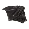 Rick Owens Black Draper Bustier Calf Leather Top In Black