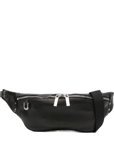 Rick Owens Black Leather Crossbody Bag